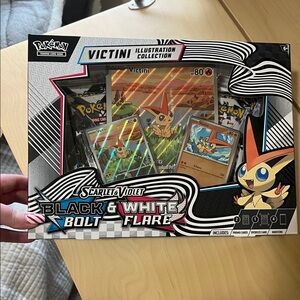 Scarlet & Violet Black Bolt & White Flare VICTINI Illustration Collection